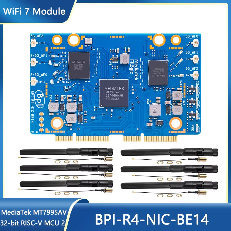 바나나 파이 BPI-R4-NIC-BE14 WiFi 7  - Bananapi Bpi R4 Wifi 7 리뷰 및 가격