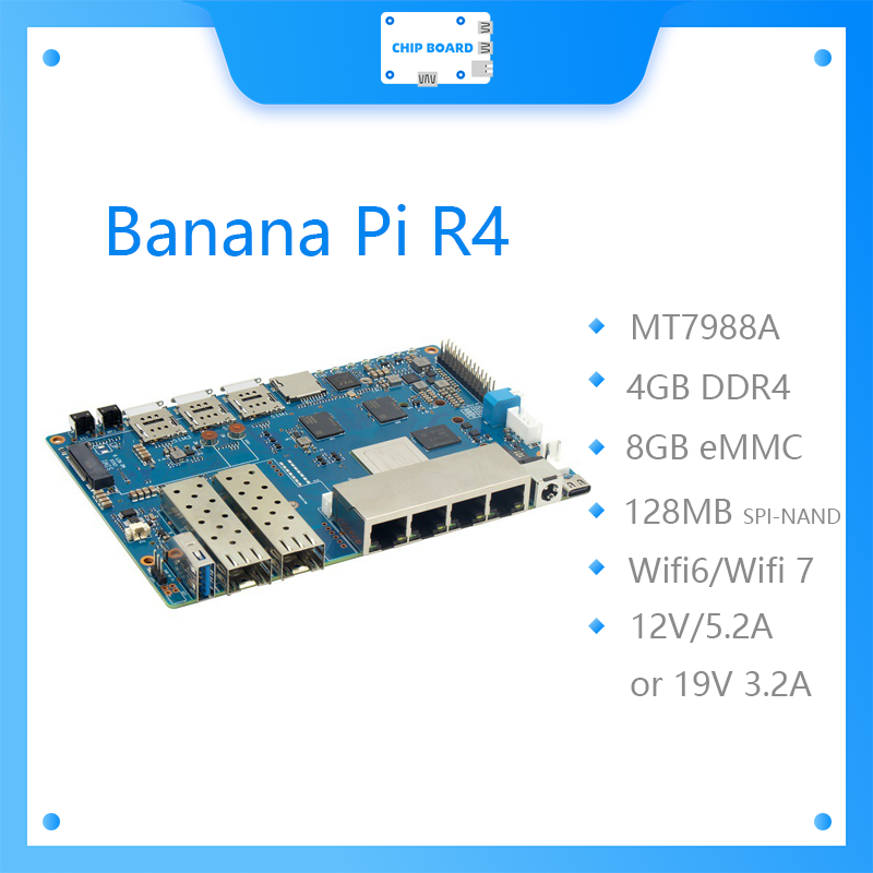 바나나 파이 BPI R4 와이파이 7 보드, MTK M - Bananapi Bpi R4 Wifi 7 리뷰 및 가격